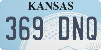 KS license plate 369DNQ