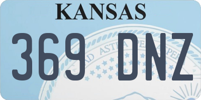 KS license plate 369DNZ