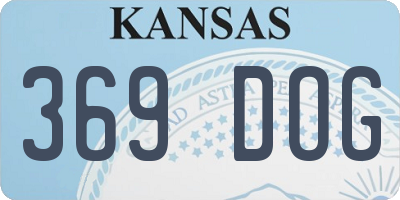 KS license plate 369DOG