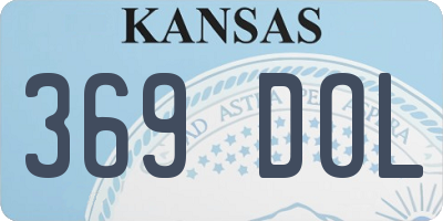 KS license plate 369DOL