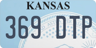 KS license plate 369DTP