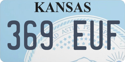 KS license plate 369EUF