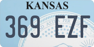 KS license plate 369EZF
