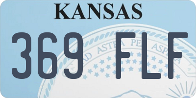 KS license plate 369FLF