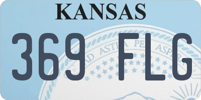 KS license plate 369FLG