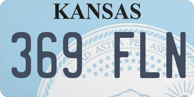 KS license plate 369FLN