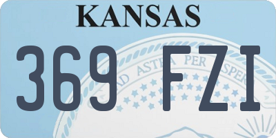 KS license plate 369FZI