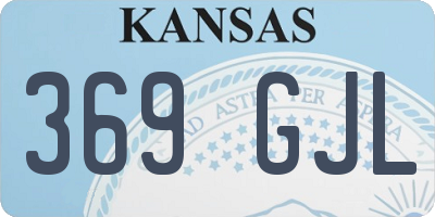 KS license plate 369GJL