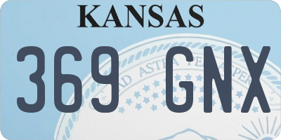 KS license plate 369GNX