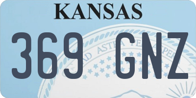 KS license plate 369GNZ
