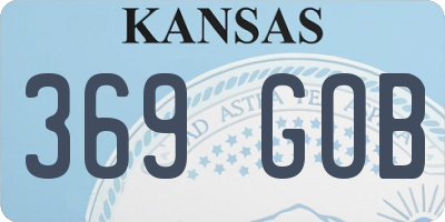KS license plate 369GOB