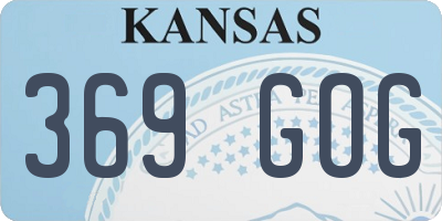 KS license plate 369GOG