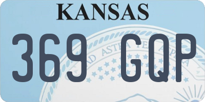 KS license plate 369GQP