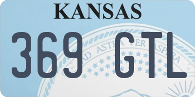 KS license plate 369GTL