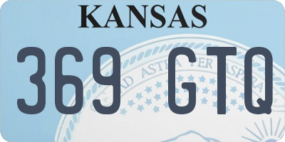 KS license plate 369GTQ