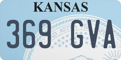 KS license plate 369GVA