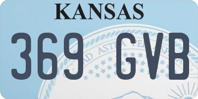 KS license plate 369GVB