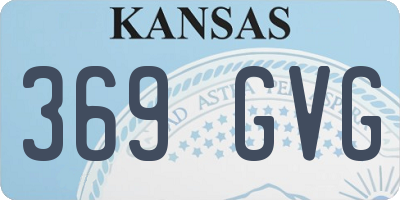 KS license plate 369GVG