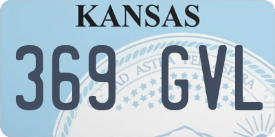 KS license plate 369GVL