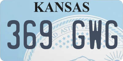 KS license plate 369GWG