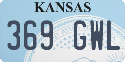 KS license plate 369GWL