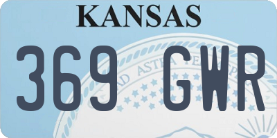 KS license plate 369GWR