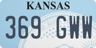 KS license plate 369GWW
