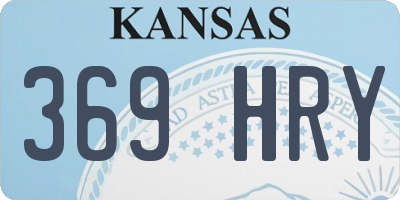 KS license plate 369HRY