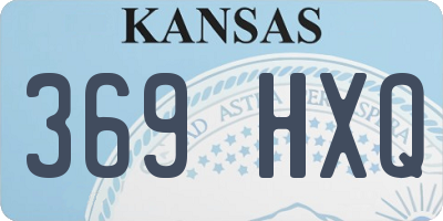 KS license plate 369HXQ