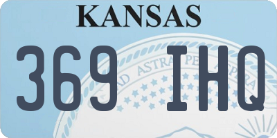 KS license plate 369IHQ