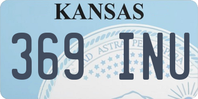 KS license plate 369INU