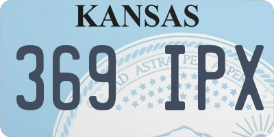 KS license plate 369IPX