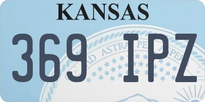 KS license plate 369IPZ