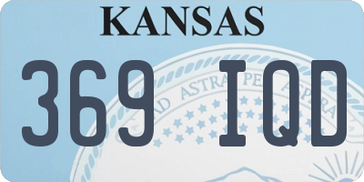KS license plate 369IQD