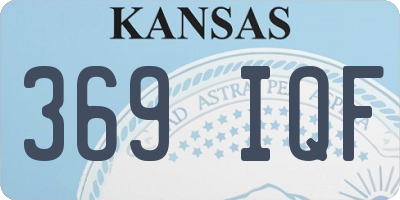 KS license plate 369IQF