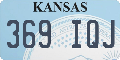 KS license plate 369IQJ