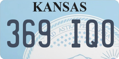 KS license plate 369IQO