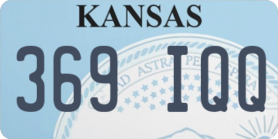 KS license plate 369IQQ