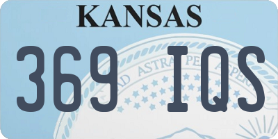 KS license plate 369IQS