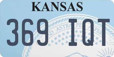 KS license plate 369IQT