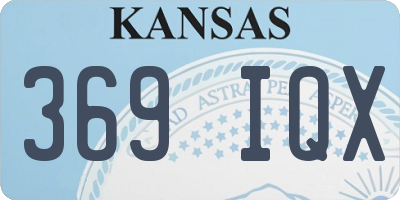 KS license plate 369IQX