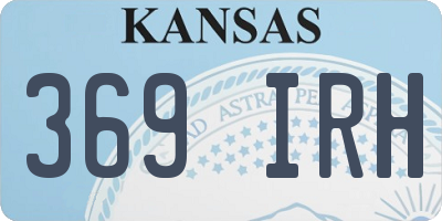 KS license plate 369IRH