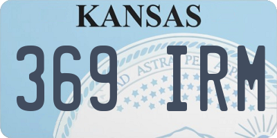 KS license plate 369IRM