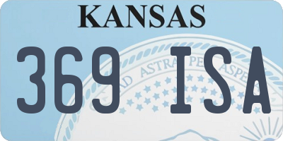 KS license plate 369ISA