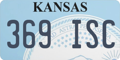 KS license plate 369ISC