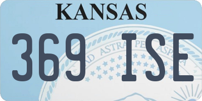 KS license plate 369ISE