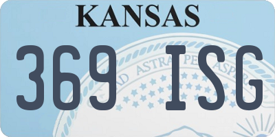 KS license plate 369ISG