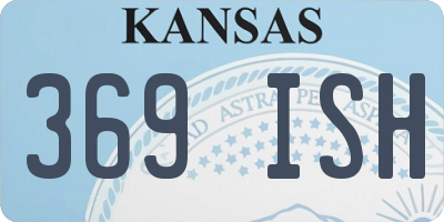 KS license plate 369ISH