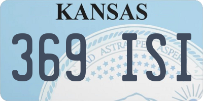 KS license plate 369ISI