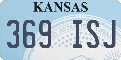KS license plate 369ISJ